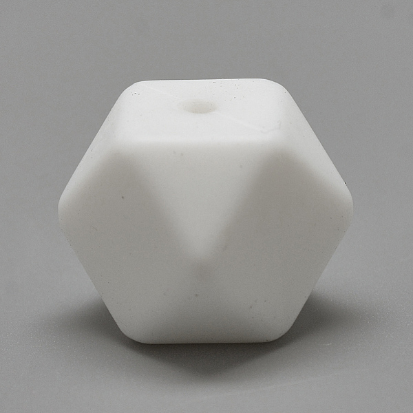 

PandaHall Food Grade Eco-Friendly Silicone Beads, Chewing Beads For Teethers, DIY Nursing Necklaces Making, Faceted Cube, White, 14x14x14mm...
