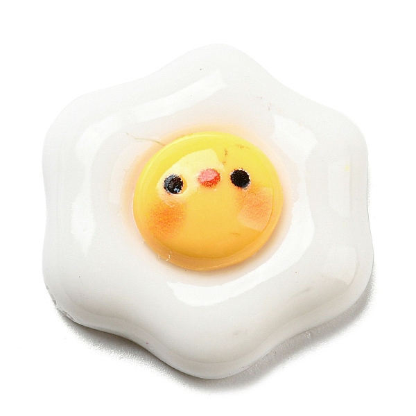 

PandaHall Cartoon Opaque Resin Cabochons, for Jewelry Making, Egg, 25.5x25x7.5mm Resin Egg Gold
