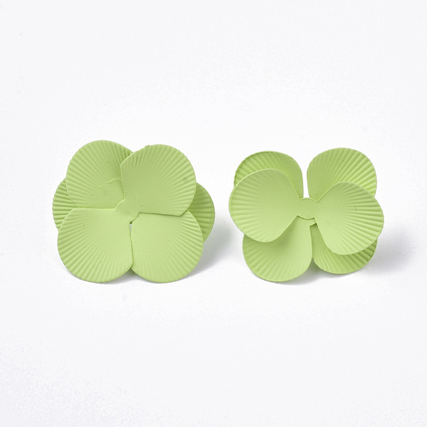 Spray Painted Iron Stud Earring Settings