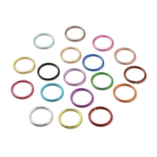 

PandaHall Aluminium Open Jump Rings, Round Ring, Mixed Color, 61x5mm, Inner Diameter: 53.2mm Aluminum Ring Multicolor