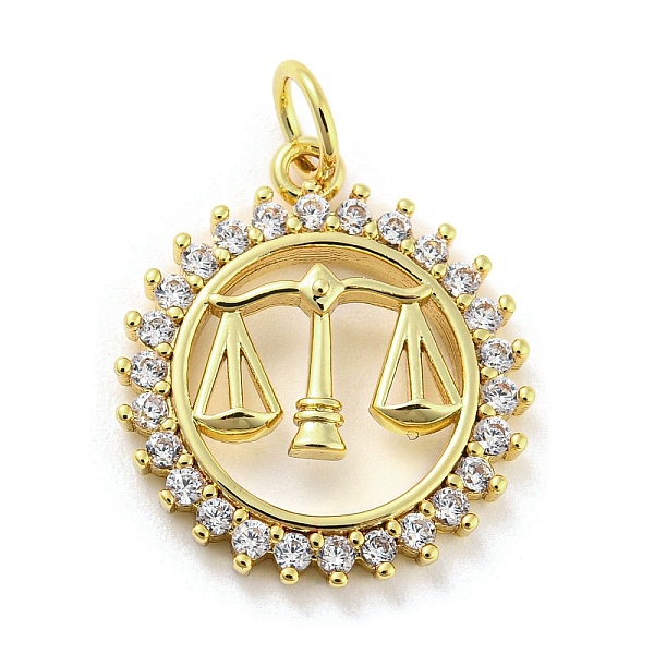 

PandaHall Rack Plating Brass Micro Pave Clear Cubic Zirconia Pendants, Long-Lasting Plated, Cadmium Free & Lead Free, Flat Round with...
