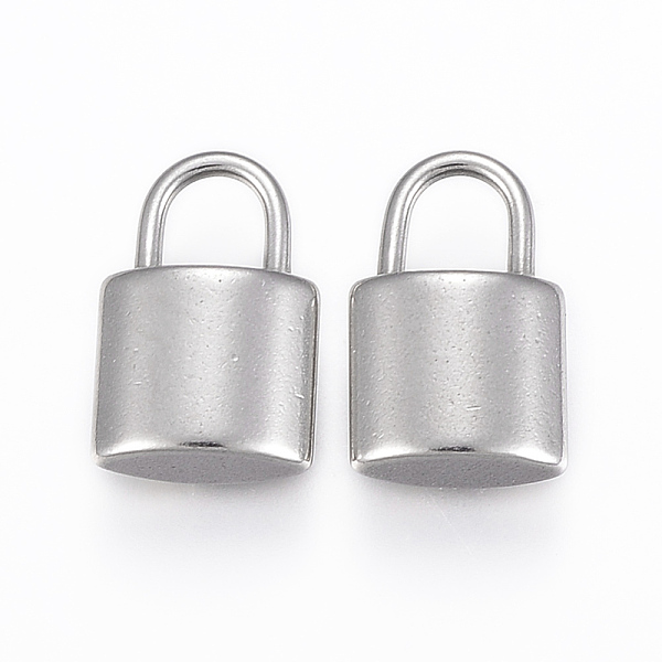 

PandaHall 304 Stainless Steel Pendants, Padlock, Stainless Steel Color, 16x10x5mm, Hole: 5x4.5mm 304 Stainless Steel Lock