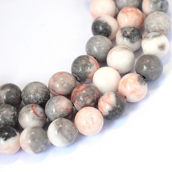 

PandaHall Natural Zebra Jasper Round Bead Strands, 10~10.5mm, Hole: 1.2mm, about 36pcs/strand, 15.5 inch Zebra Jasper Round