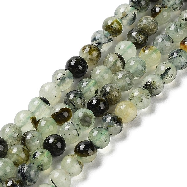 

PandaHall Natural Prehnite Beads Strands, Round, Grade AB, 6mm, Hole: 1mm, about 67pcs/strand, 15.3 inch(39cm). Prehnite Round
