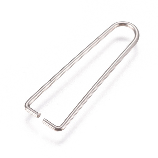 

PandaHall 304 Stainless Steel Ice Pick Pinch Bails, Clips for Beads, Stainless Steel Color, 27x8x1mm, Pin: 1mm 304 Stainless Steel