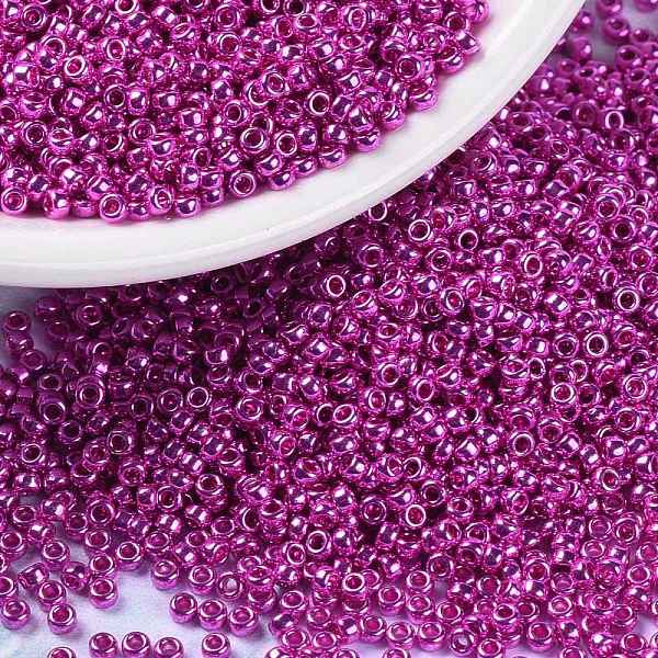

PandaHall MIYUKI Round Rocailles Beads, Japanese Seed Beads, 15/0, (RR1077) Galvanize Dark Pink, 15/0, 1.5mm, Hole: 0.7mm, about...