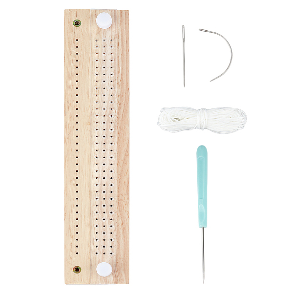 Ensemble d'outils de poinçonnage et de reliure en bois et acrylique