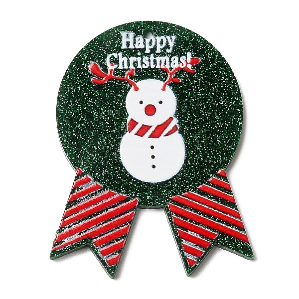 

PandaHall Christmas Themed Acrylic Pendants, Snowman, 47.5x37.5x2mm, Hole: 1.6mm Acrylic Snowman
