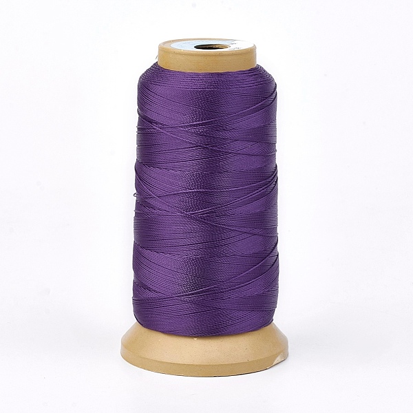 

PandaHall Polyester Thread, for Custom Woven Jewelry Making, Indigo, 0.7mm, about 310m/roll Polyester Purple