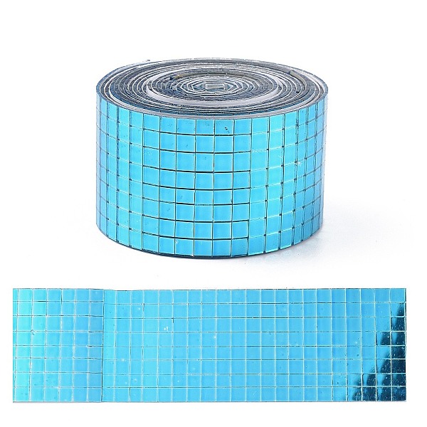 

PandaHall Glitter Resin Hotfix Rhinestone(Hot Melt Adhesive On The Back), Rhinestone Trimming, Costume Accessories, Marine Blue, 40x1.5mm...