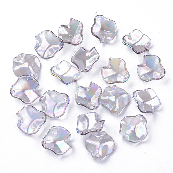 

PandaHall Transparent Acrylic Pendants, AB Color Plated, Petal, Gainsboro, 16x15x5mm, Hole: 1.4mm Acrylic Others Gray