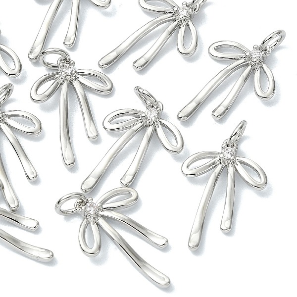 Colgantes de latón con circonitas cúbicas transparentes de Shegrace