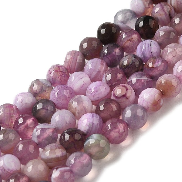 

PandaHall Natural Agate Beads Strands, Dyed & Heated, Faceted Round, Old Rose, 8mm, Hole: 1mm, about 47pcs/strand, 14.57~14.84 inch...