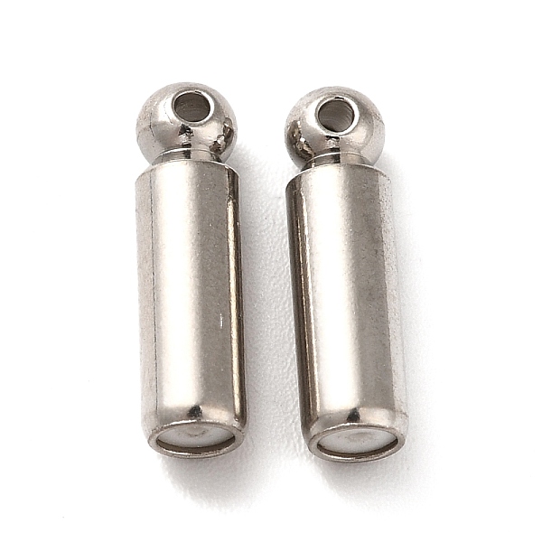 

PandaHall 202 Stainless Steel Brooch Pin Backs, Locking Pin Keeper Clasp, Column Shape, for Brooch Findings, Stainless Steel Color, 14x4mm...