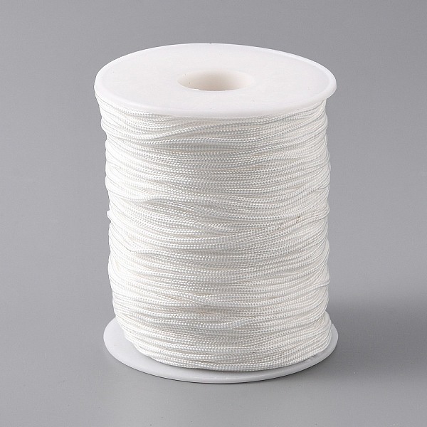 

PandaHall Nylon Thread, White, 1.5mm, about 100yards/roll Nylon White