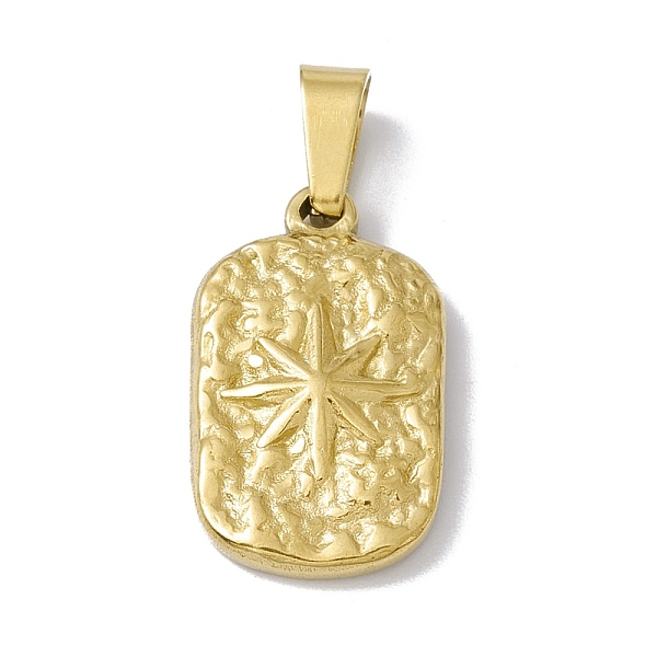 

PandaHall Vacuum Plating 304 Stainless Steel Pendants, Rectangle with Star, Golden, 18x10.5x2.5mm, Hole: 5x2.5mm 304 Stainless Steel...