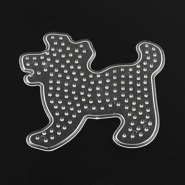 

PandaHall ABC Plastic Puppy Pegboards used for 5x5mm DIY Fuse Beads, Dog Silhouette, Clear, 103x92x5mm Plastic Dog Clear