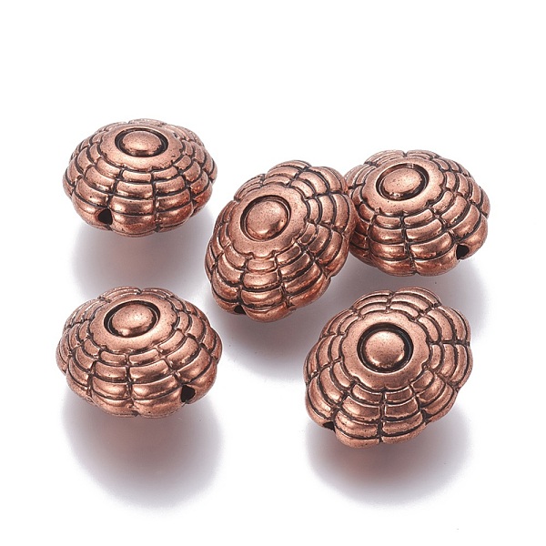 

PandaHall Flower CCB Plastic Beads, Red Copper, 25x29x15mm, Hole: 3mm Plastic Flower