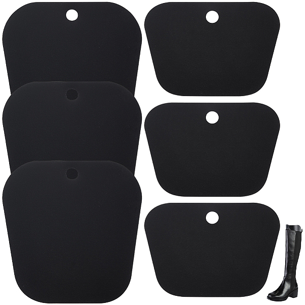 

PandaHall Gorgecraft 6Pcs 2 Style PVC Boot Shaper Form Inserts, Boots Tall Support, Random Patterns or None Pattern, Trapezoid, Black...