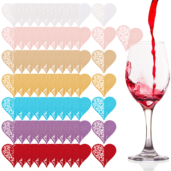 70Pcs 7 Colors Paper Table Place Cards
