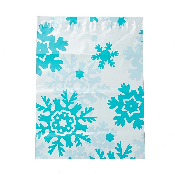 

PandaHall PE Plastic Self-Adhesive Packing Bags, White, Rectangle, Snowflake Pattern, 33.5~33.8x25~25.1x0.01cm Plastic Snowflake White
