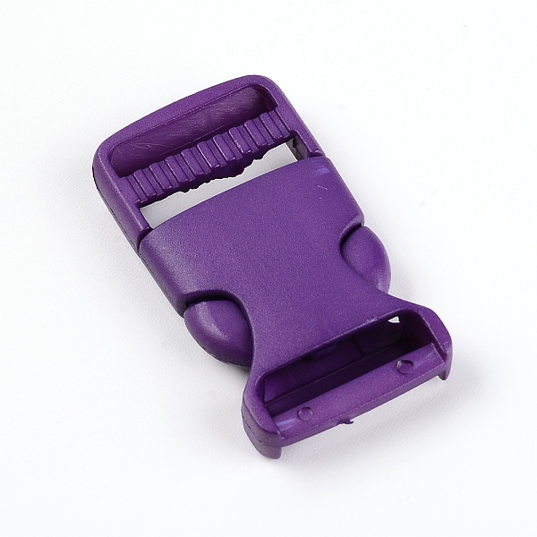 

PandaHall Nylon Side Release Buckles, Survival Bracelet Clasps, Purple, 57x30x9.5mm, Hole: 5x25mm Plastic Purple