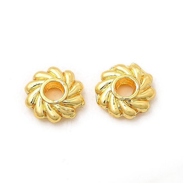 

PandaHall Rack Plating Alloy Beads, Long-Lasting Plated, Cadmium Free & Lead Free, Flower, Real 18K Gold Plated, 5x1.5mm, Hole: 1.2mm Alloy...