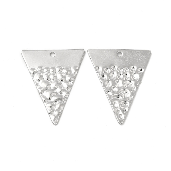 

PandaHall 304 Stainless Steel Pendants, Triangle Charm, Stainless Steel Color, 28.5x23x1.5mm, Hole: 1.6mm 304 Stainless Steel Triangle