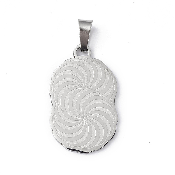 

PandaHall 304 Stainless Steel Pendants, Tornado Charm, Stainless Steel Color, 29.7x18.2x1.3mm, Hole: 6.7~7x3.7~4mm 304 Stainless Steel Oval