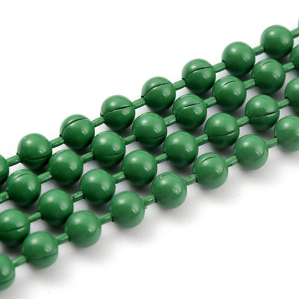 

PandaHall Handmade Brass Ball Chains, Soldered, with Spool, Green, 2.5mm, 32.8 Feet(10m)/roll Brass Green