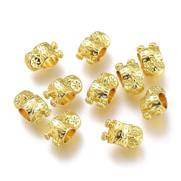 

PandaHall Alloy Beads, Long-Lasting Plated, for Jewelry Making, Owl Shape, Golden, 11.5x7x6.5mm, Hole: 5mm Alloy Owl