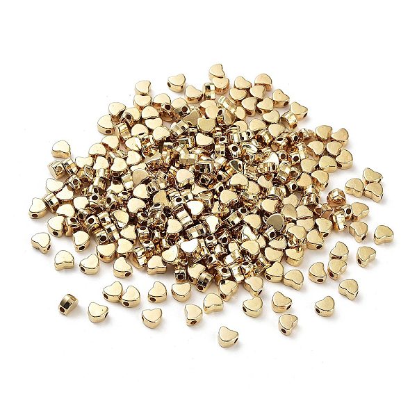 

PandaHall CCB Plastic Beads, Heart, Golden, 5.5x6.5x3.5mm, Hole: 1.8mm Plastic Heart