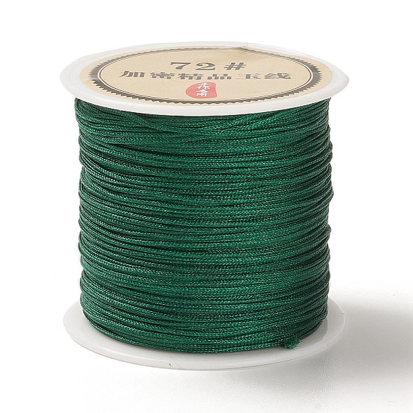 

PandaHall 50 Yards Nylon Chinese Knot Cord, Nylon Jewelry Cord for Jewelry Making, Dark Green, 0.8mm Nylon