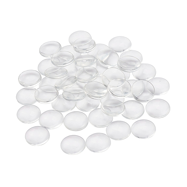 

PandaHall Transparent Glass Cabochons, Clear Dome Cabochon for Cameo Photo Pendant Jewelry Making, Clear, 19.5~20x5.5mm, 90pcs/Bag Glass...