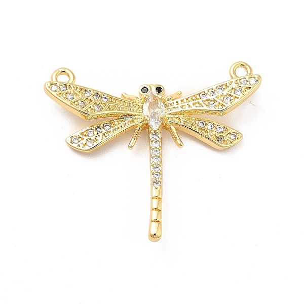 

PandaHall Brass Pave Clear & Jet Cubic Zirconia Connector Charms, Dragonfly Link, Long-Lasting Plated, Cadmium Free & Nickel Free & Lead...