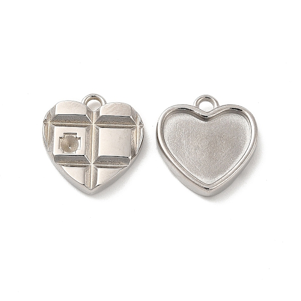 

PandaHall 304 Stainless Steel Pendant Rhinestone Settings, Heart, Stainless Steel Color, Fit For 2mm Rhinestone, 16.5x14.5x14mm, Hole: 3mm...