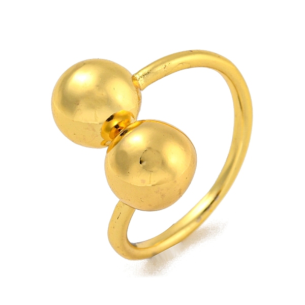 

PandaHall Brass Cuff Rings for Women, Cadmium Free & Lead Free, Real 18K Gold Plated, Round, Inner Diameter: 19mm Brass Round