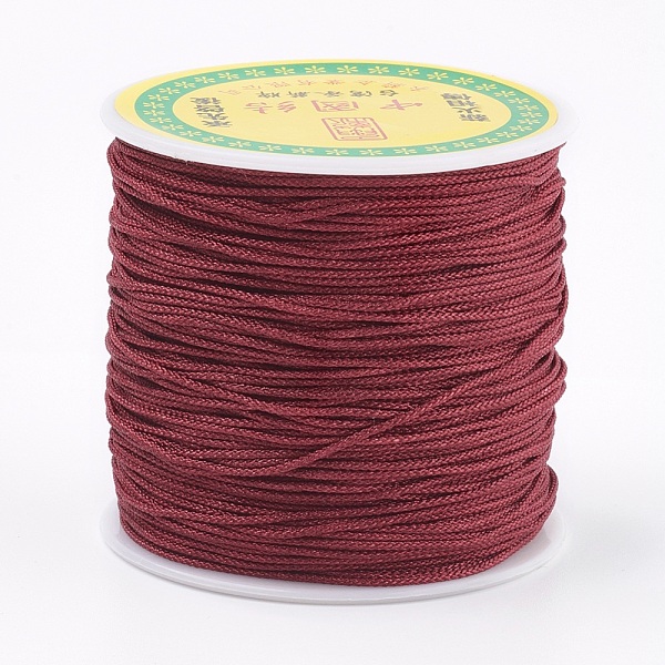 

PandaHall Polyester Cord, Brown, 0.8mm, about 87.48 yards(80m)/roll Polyester Brown