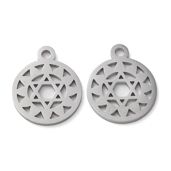 

PandaHall Chakra Theme 304 Stainless Steel Pendants, Manual Polishing, Anahata Chakra Charms, Stainless Steel Color, 15x12x1mm, Hole: 1.6mm...