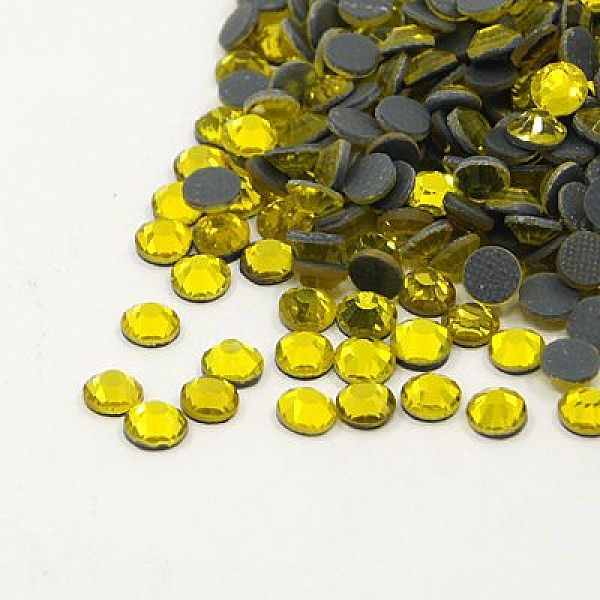 

PandaHall Glass Hotfix Rhinestone, Grade AA, Flat Back & Faceted, Half Round, Citrine, SS8, 2.3~2.4mm, about 1440pcs/bag Glass Rhinestone..., Orange