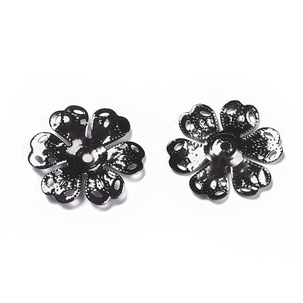 

PandaHall Iron Bead Caps, Gunmetal, 24x2mm, Hole: 1mm Iron