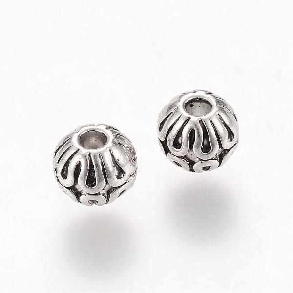 

PandaHall Tibetan Style Alloy Spacer Beads, Rondelle, Cadmium Free & Lead Free, Antique Silver, 6x5mm, Hole: 2mm, about 1690pcs/1000g Alloy...