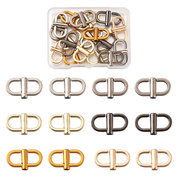 

PandaHall Adjustable Iron Buckles, for Chain Strap Bag Shorten, Shoulder Crossbody Bags Length Accessories, Mixed Color, 22x12.5x4.5mm...