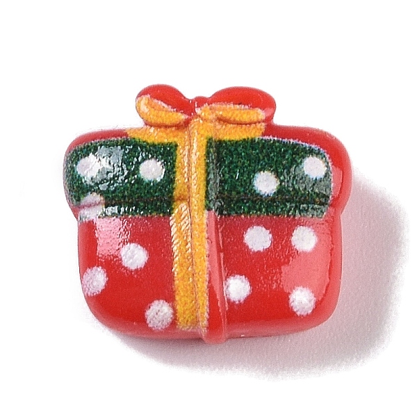 

PandaHall Opaque Christmas Theme Resin Cabochons, 11x12x6.5mm Resin Others Red