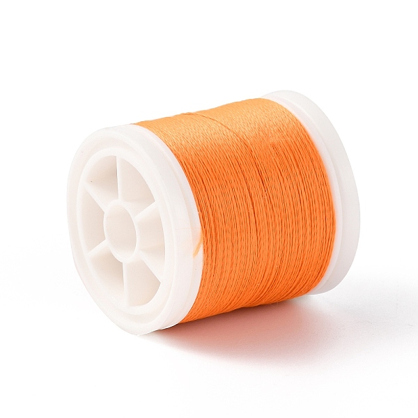 

PandaHall Luminous Polyester Cords, Round, Orange, 0.1mm, about 109.36 Yards(100m)/Roll Polyester Orange
