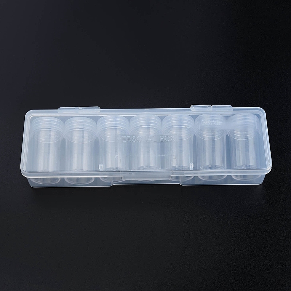 

PandaHall Plastic Bead Storage Containers, Column, Clear, 2.7x4.75cm Plastic Column Clear