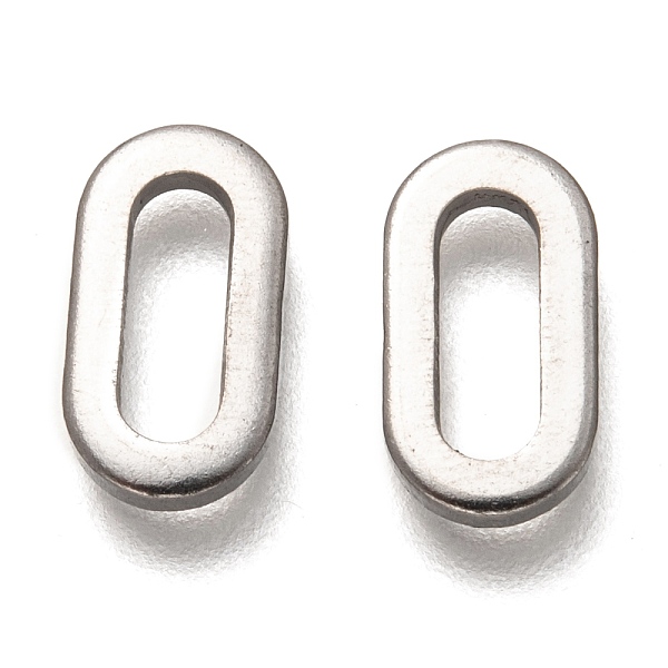 

PandaHall 304 Stainless Steel Linking Rings, Oval, Stainless Steel Color, 12x6.5x1.3mm, Inner Diameter: 8x3mm 304 Stainless Steel Oval