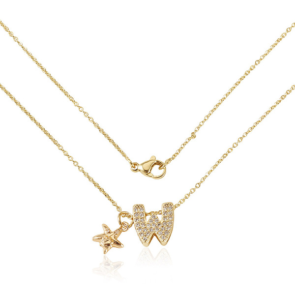 Colliers pendentifs en laiton sertis de micro-pavés de zirconiums cubiques transparents et de strass