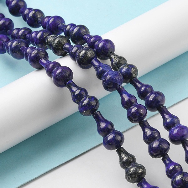 

PandaHall Natural Lapis Lazuli Beads Strands, Gourd, 17.5~18.5x9.5~10mm, Hole: 1.2mm, about 23~24pcs/strand, 16.14~16.34 inch(41~41.5cm)...