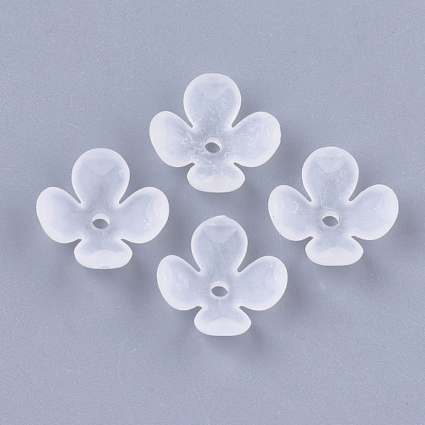 

PandaHall 4-Petal Transparent Acrylic Bead Caps, Frosted, Flower, Clear, 12x12x4.5mm, Hole: 1.2mm Acrylic Clear